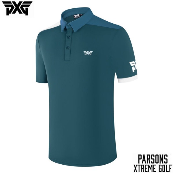 PXG 4종 남성 골프 반팔 카라티셔츠